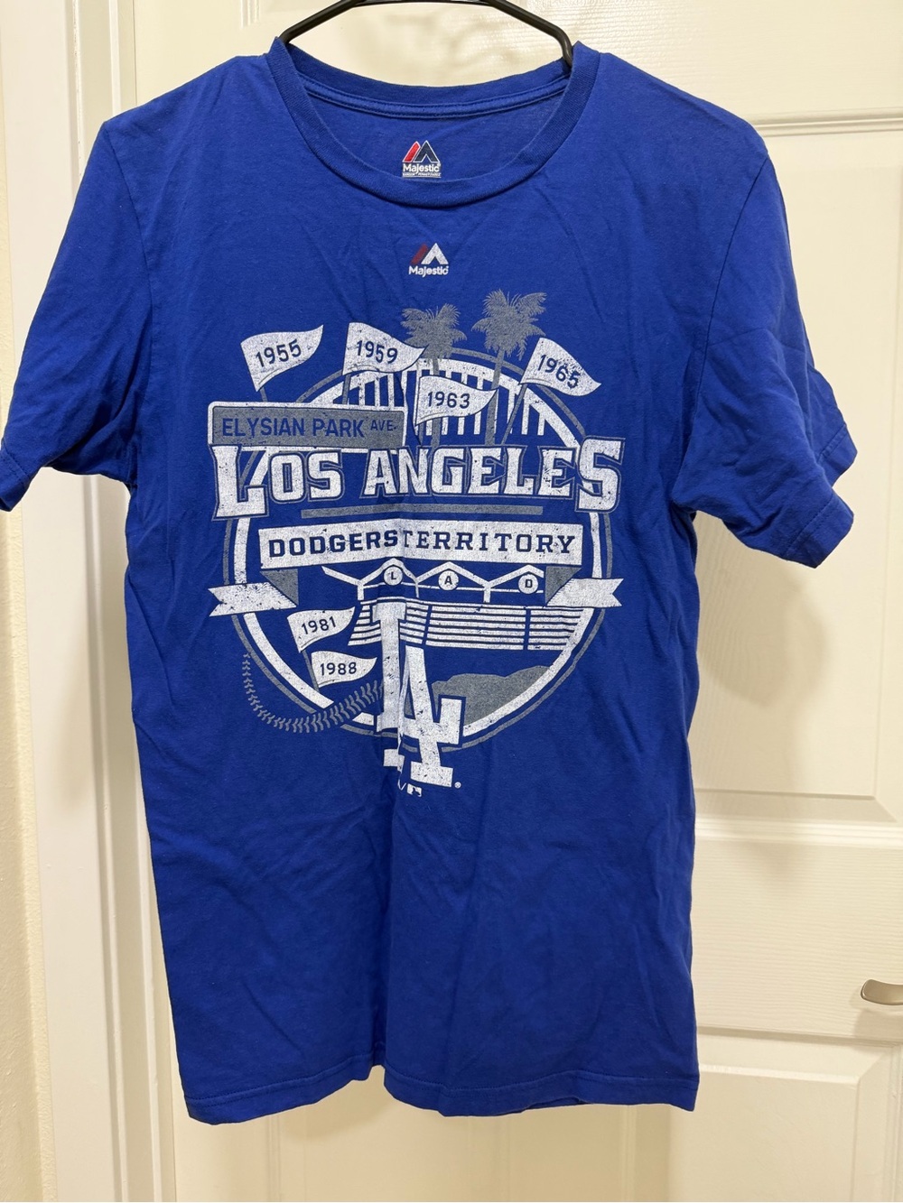 Majestic Royal Blue Los Angeles Dodgers Graphic Tee